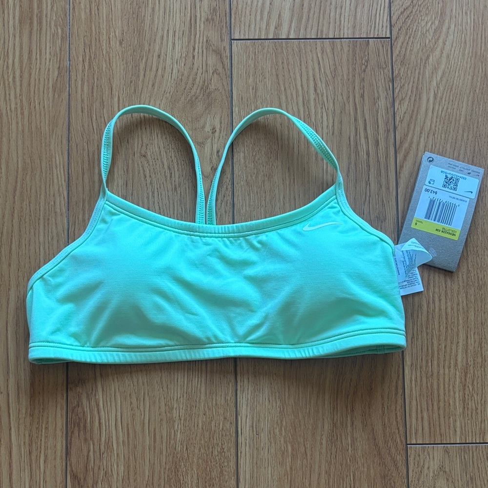 Nike Mint Green Strappy Bikini Top
